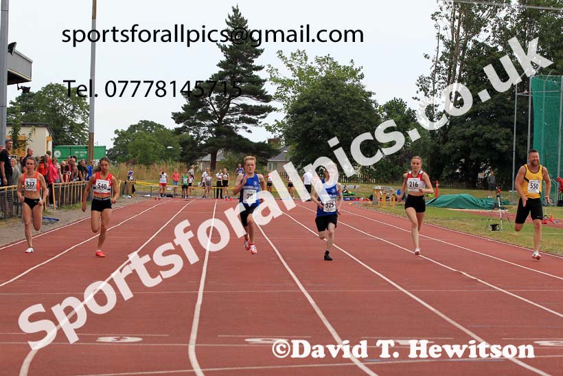 100 metres, 2022 NEGP Monkton 5, Wednesday, July 20th. Photo: David T. Hewitson/Sports for All Pics